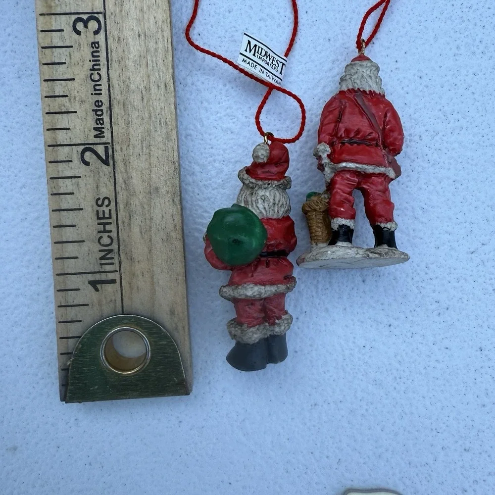 2 Mini‎ Santa Ornaments Midwest Importers